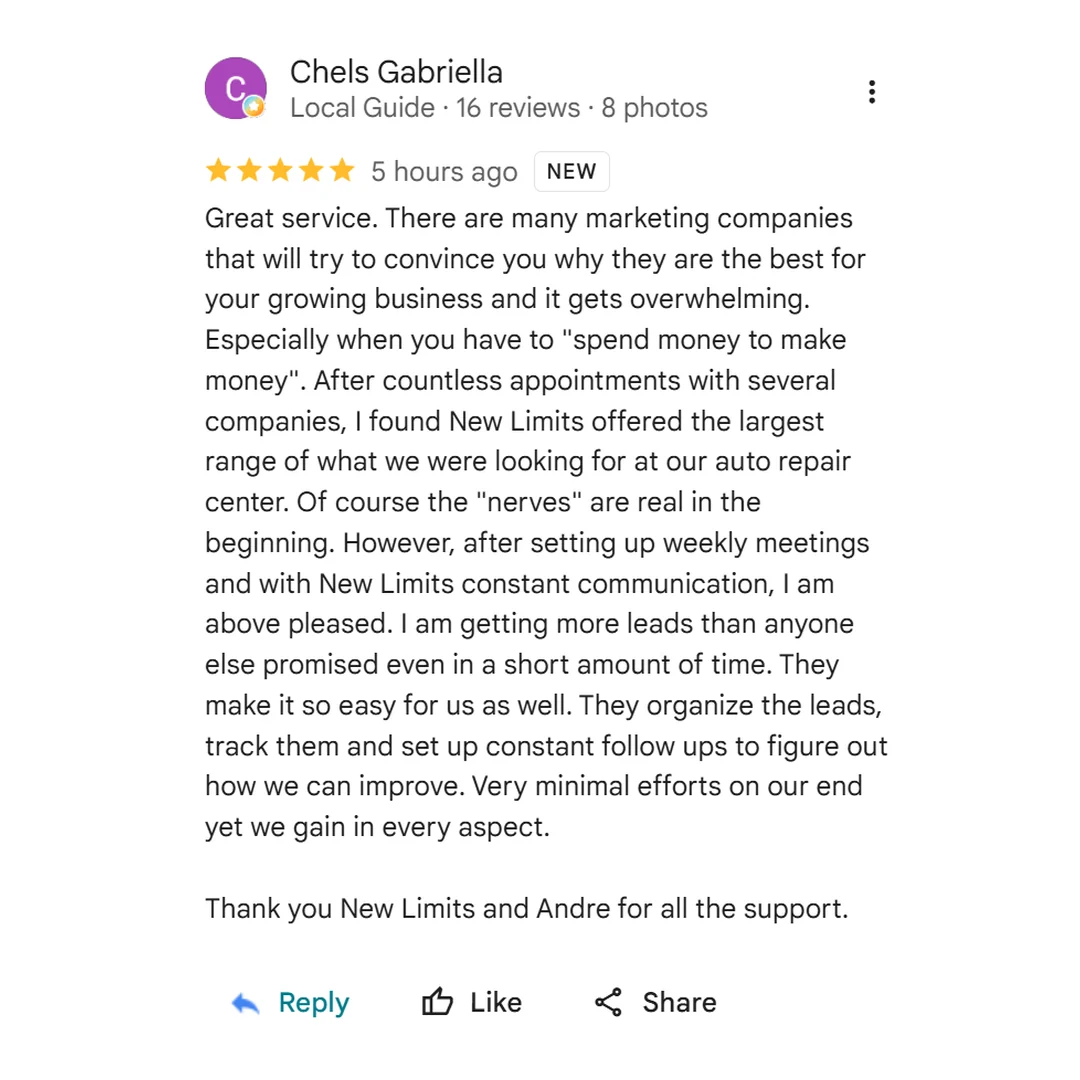 Chels Gabriella - Google review