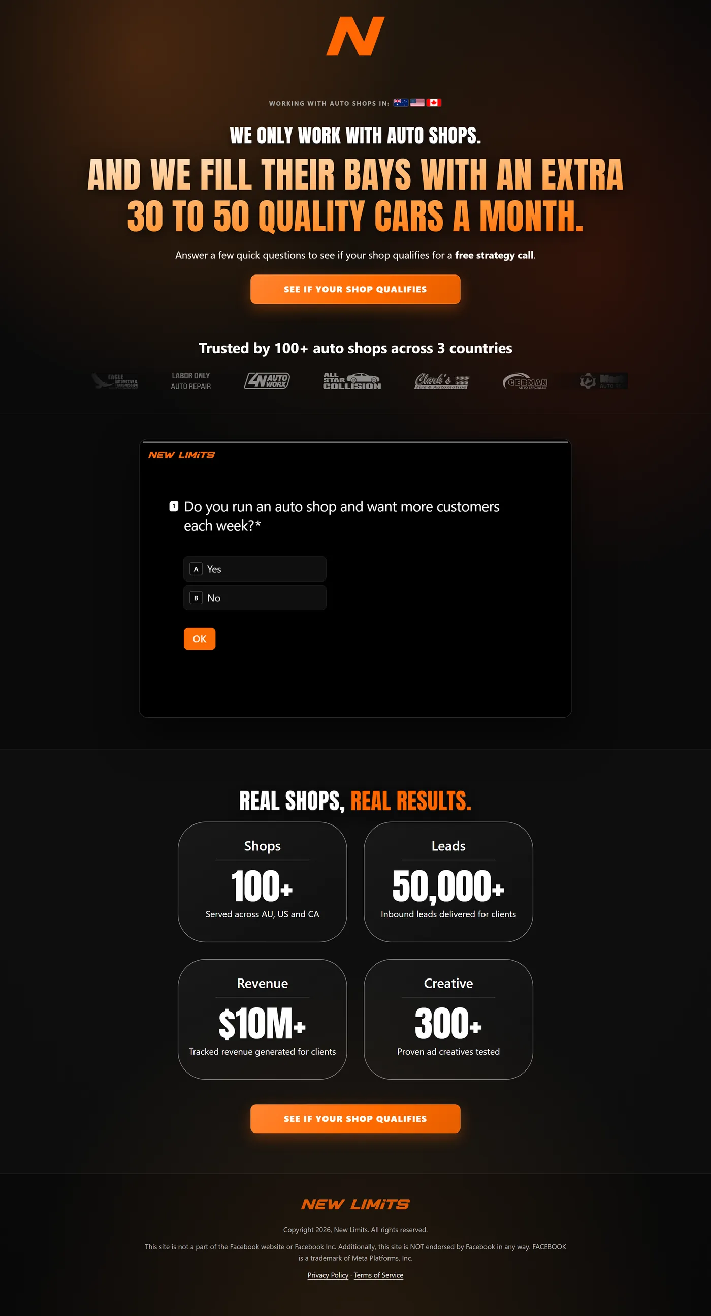 Our V2 questionnaire page